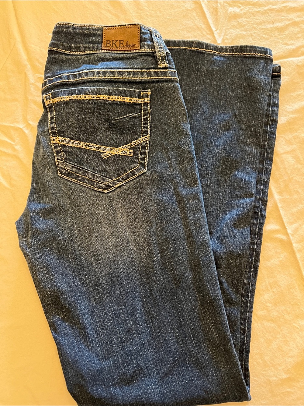 BKE Women’s Dark Blue Boot Cut Jeans